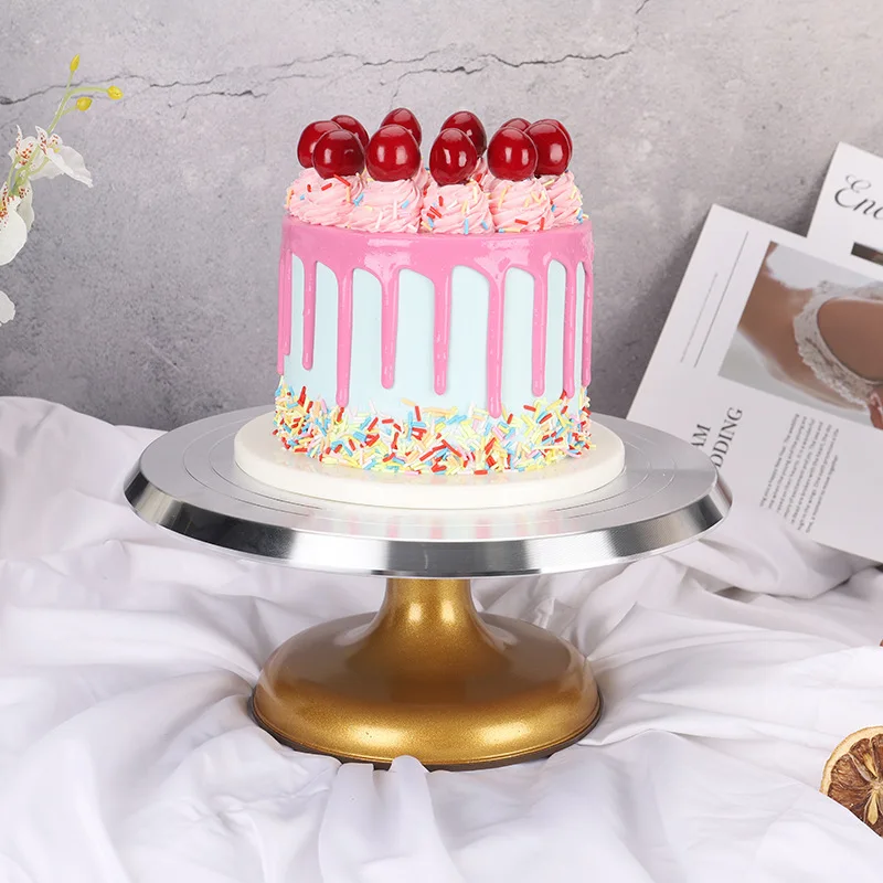 Cake Tools Aluminum Alloy Cake Turntable with Plastic Cream Scraper Stainless Steel Butter Spreader
Cake Tools Aluminum Alloy Cake Turntable with Plastic Cream Scraper Stainless Steel Butter Spreader
