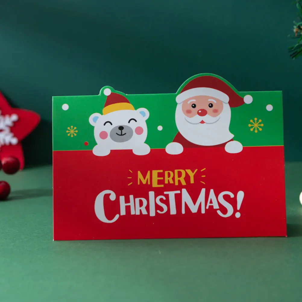 10 Sets Xmas Thank Cards Blessing Cards Material Lover Friends Festival Gift Christmas Greeting Envelopes
10 Sets Xmas Thank Cards Blessing Cards Material Lover Friends Festival Gift Christmas Greeting Envelopes