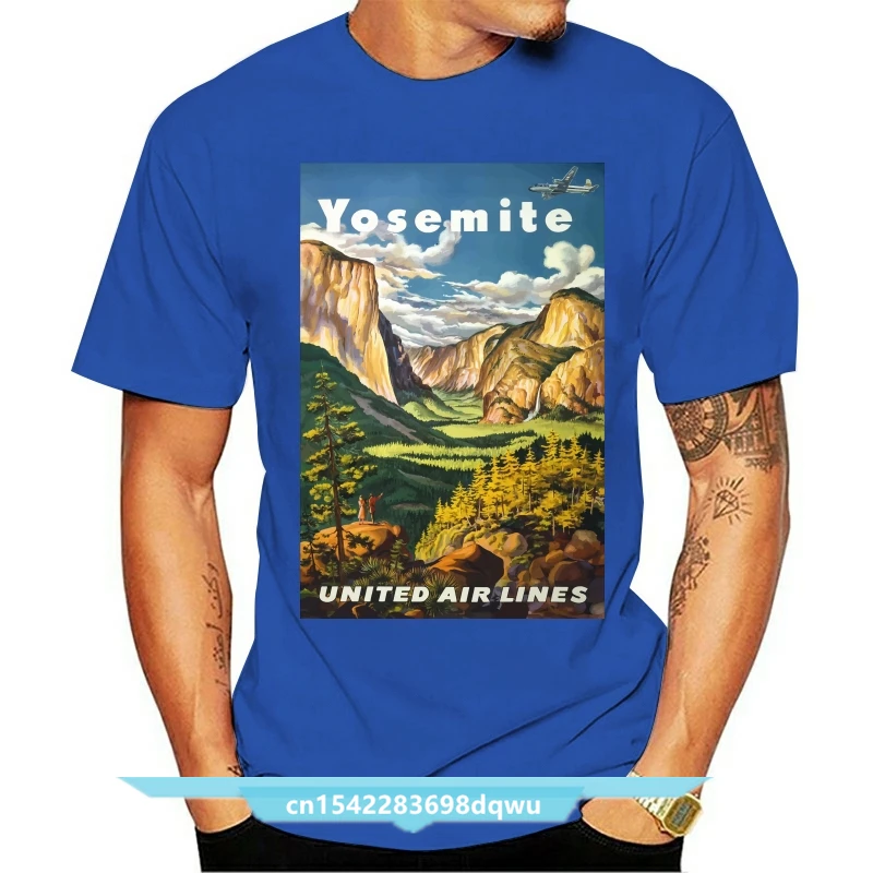 VINTAGE TRAVEL POSTER YOSEMITE NATIONAL PARK AMERICA UNISEX T-SHIRT Funny T Shirt Harajuku Summer Tshirt
VINTAGE TRAVEL POSTER YOSEMITE NATIONAL PARK AMERICA UNISEX T-SHIRT Funny T Shirt Harajuku Summer Tshirt