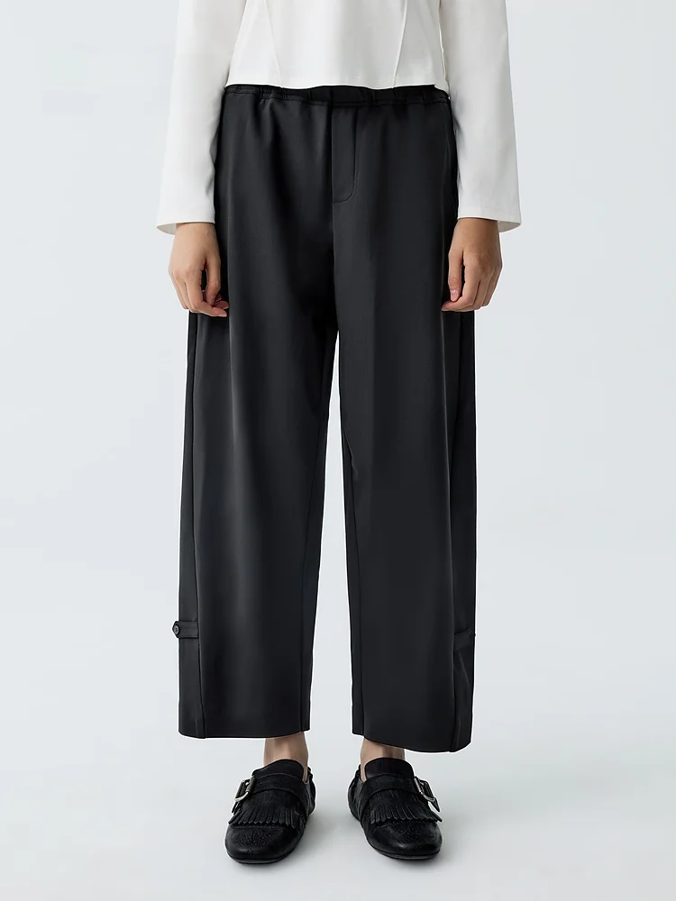 Модные женские повседневные брюки Indicia Black Casual Pants, весна 2026, прямые, с эластичным поясом, из нейлона, 9/10 длины
Модные женские повседневные брюки Indicia Black Casual Pants, весна 2026, прямые, с эластичным поясом, из нейлона, 9/10 длины