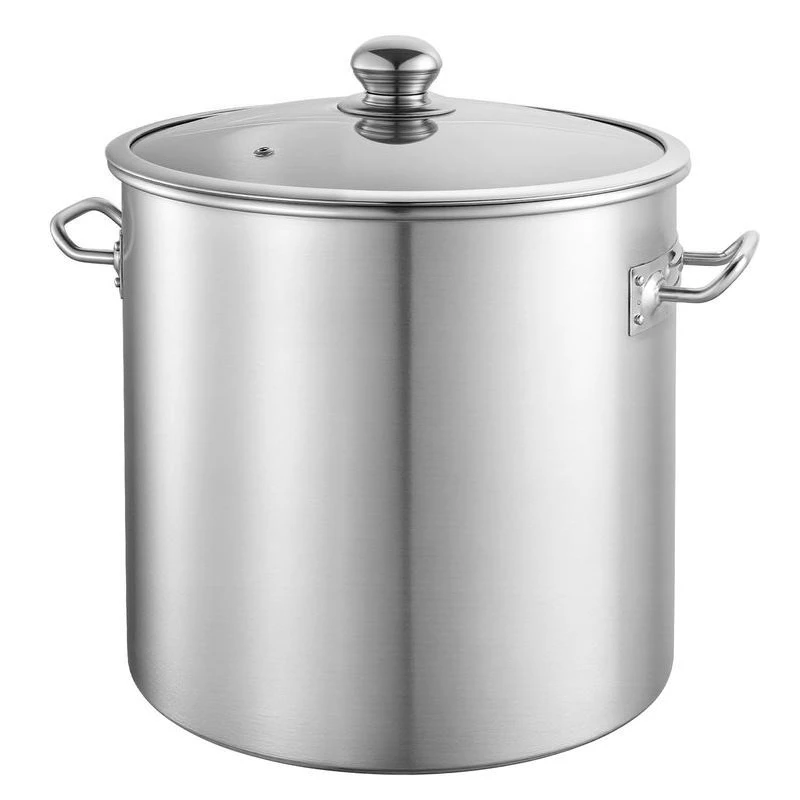 Stainless Steel Stock Pot, 21-Quart Stainless Steel Stockpot with Glass Lid, PFOA-Free, PFAS-Free, Compatible with Gas Stoves, Induction Cooktops, Electric Stoves, for Soups, Stews, and Pasta
Stainless Steel Stock Pot, 21-Quart Stainless Steel Stockpot with Glass Lid, PFOA-Free, PFAS-Free, Compatible with Gas Stoves, Induction Cooktops, Electric Stoves, for Soups, Stews, and Pasta