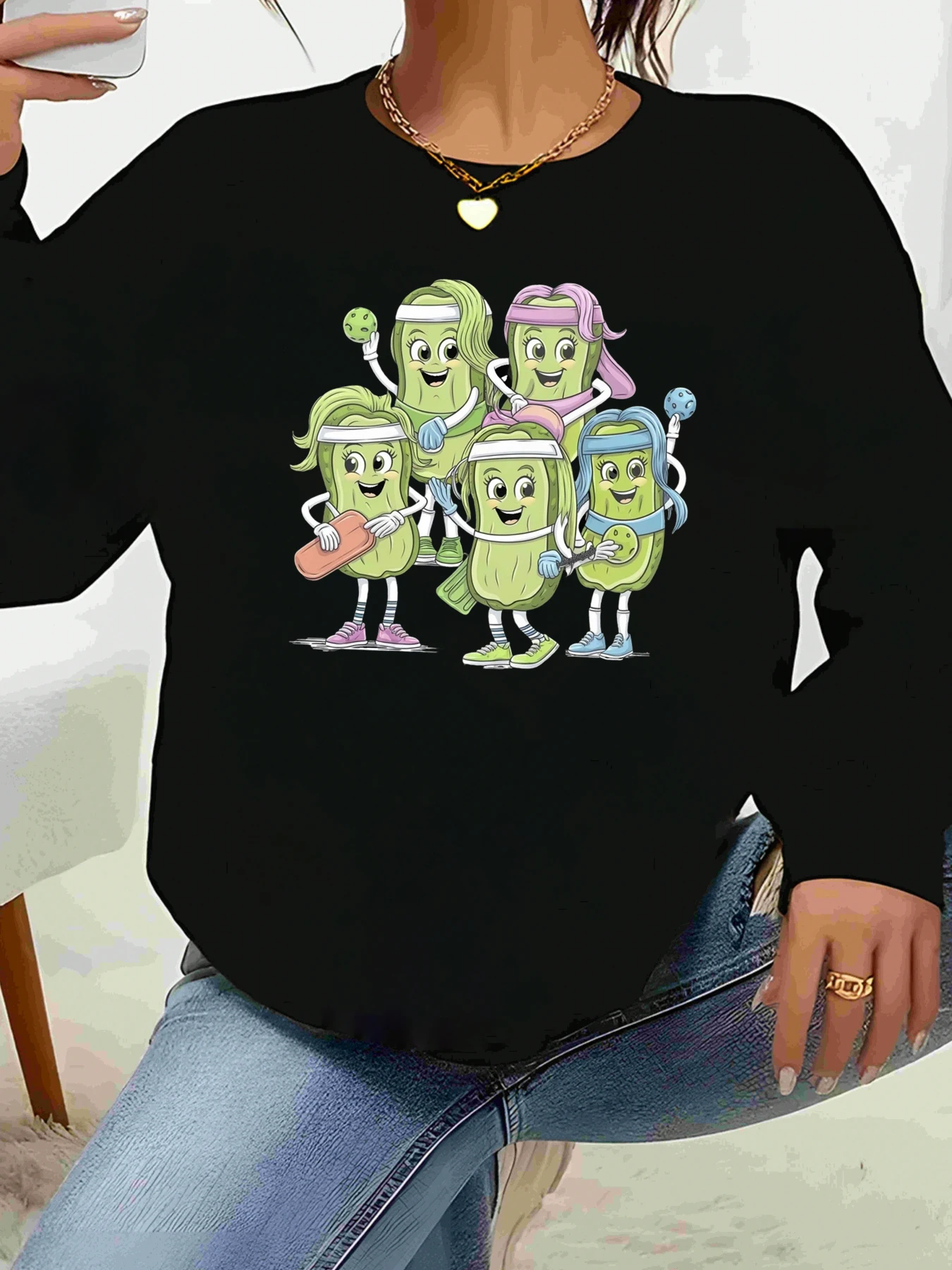 Футболка с длинными рукавами и принтом огурца, праздничная одежда на Хэллоуин, женская повседневная мода
Футболка с длинными рукавами и принтом огурца, праздничная одежда на Хэллоуин, женская повседневная мода