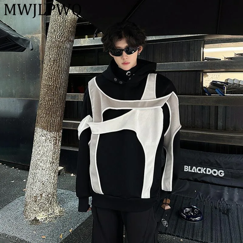 MWJLPWQ Stylish Deconstructed Men's Contrasting Color Sweatshirt High Street Niched Casual Autumn Hooded Pullover Tops 16147
MWJLPWQ Stylish Deconstructed Men's Contrasting Color Sweatshirt High Street Niched Casual Autumn Hooded Pullover Tops 16147