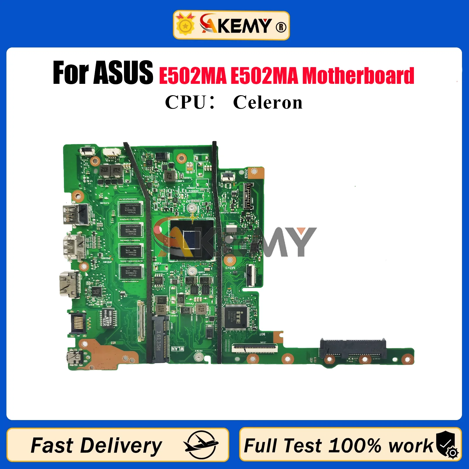 E502MA Материнская плата для ноутбука ASUS EeeBook E502M E502MA Материнская плата для ноутбука с процессором Celeron 100% тестирование ОК быстрая доставка stk
E502MA Материнская плата для ноутбука ASUS EeeBook E502M E502MA Материнская плата для ноутбука с процессором Celeron 100% тестирование ОК быстрая доставка stk