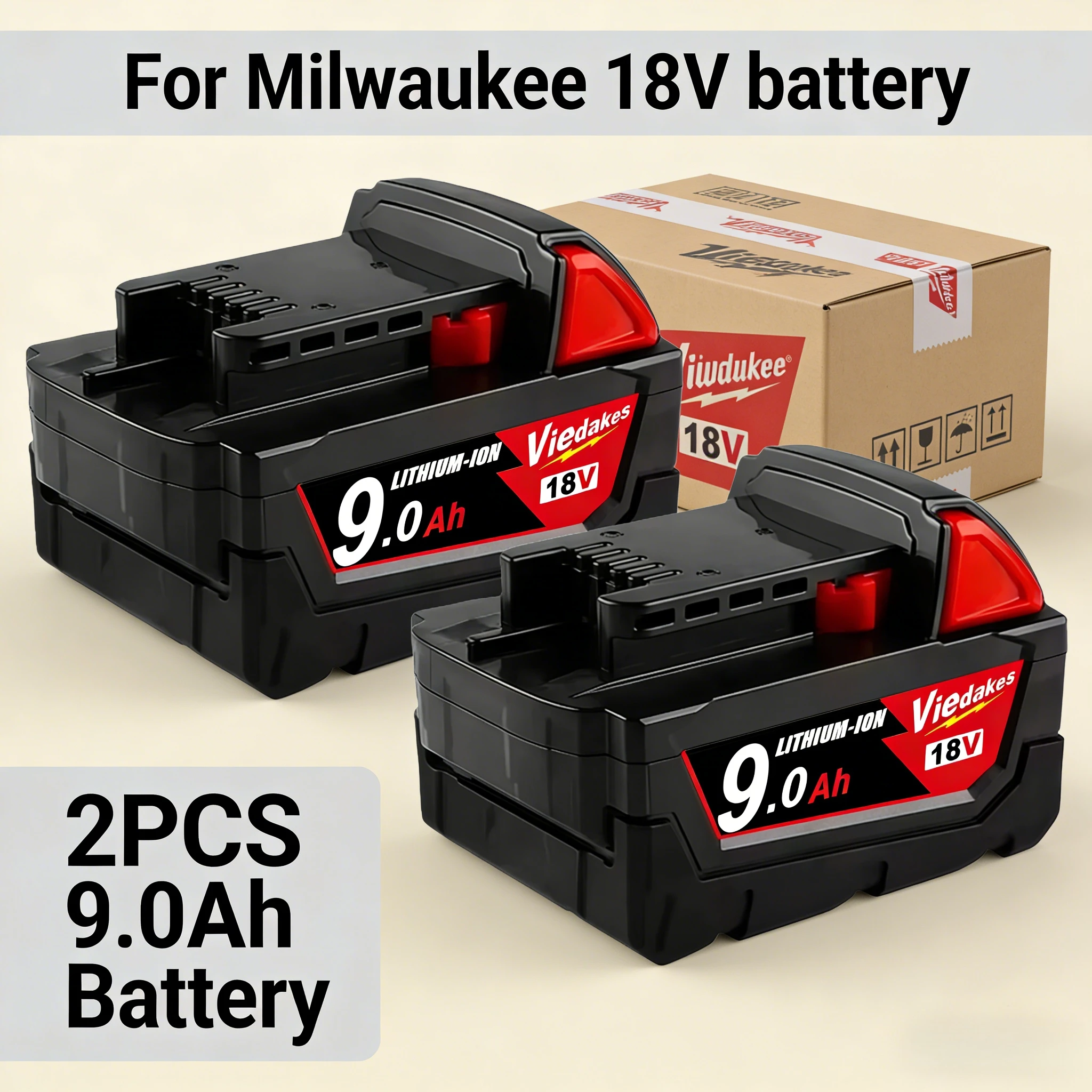 NEW 18V 9000mAh Rechargeable Battery For Milwaukee M18B5 batteryM18B5 48-11-1860 48-11-1850 48-11-1840 48-11-1830 48-11-1820
NEW 18V 9000mAh Rechargeable Battery For Milwaukee M18B5 batteryM18B5 48-11-1860 48-11-1850 48-11-1840 48-11-1830 48-11-1820