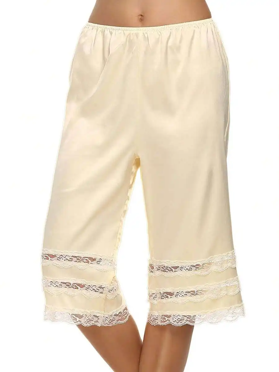 Womens Satin Lace Trim Culotte Bloomers Shorts Underwear
Womens Satin Lace Trim Culotte Bloomers Shorts Underwear