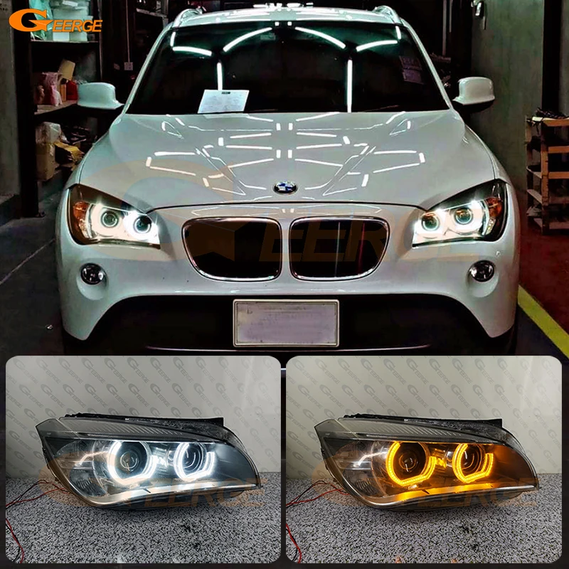 For BMW X1 E84 2009 2010 2011 2012 2013 2014 2015 A/W Switchback Turn Signal Day Light DTM Style LED Angel Eyes Halo Rings
For BMW X1 E84 2009 2010 2011 2012 2013 2014 2015 A/W Switchback Turn Signal Day Light DTM Style LED Angel Eyes Halo Rings