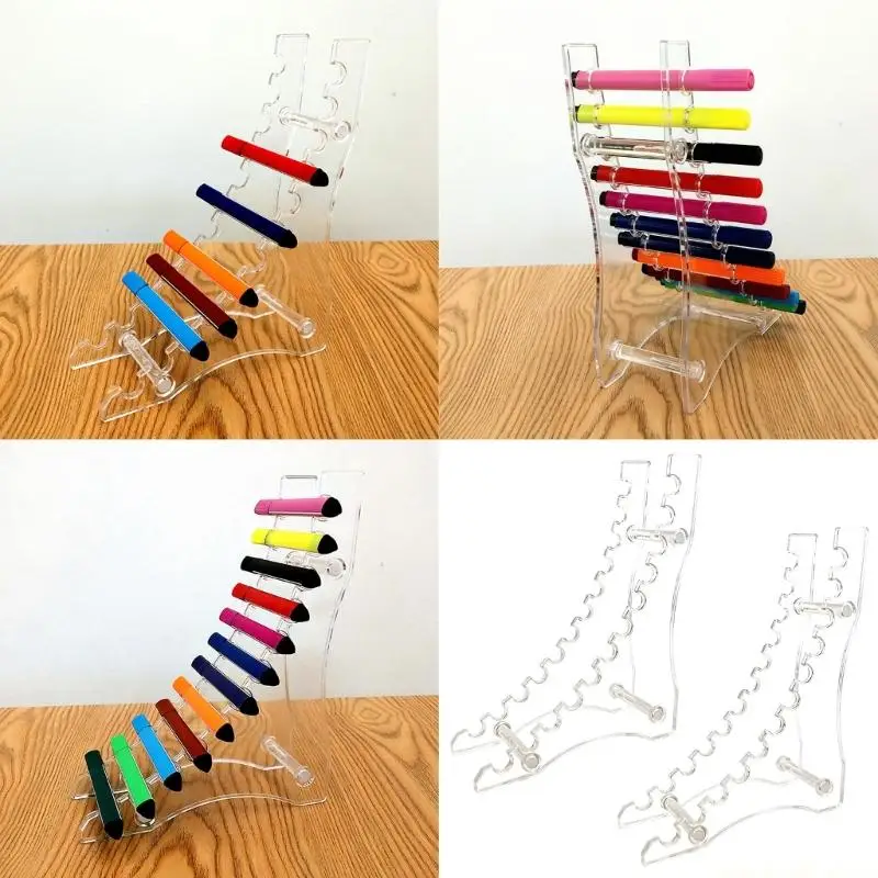 2Pcs Reversible Pen Organiser Stand 12 Slots Pen Display Stand For Offices Desk
2Pcs Reversible Pen Organiser Stand 12 Slots Pen Display Stand For Offices Desk