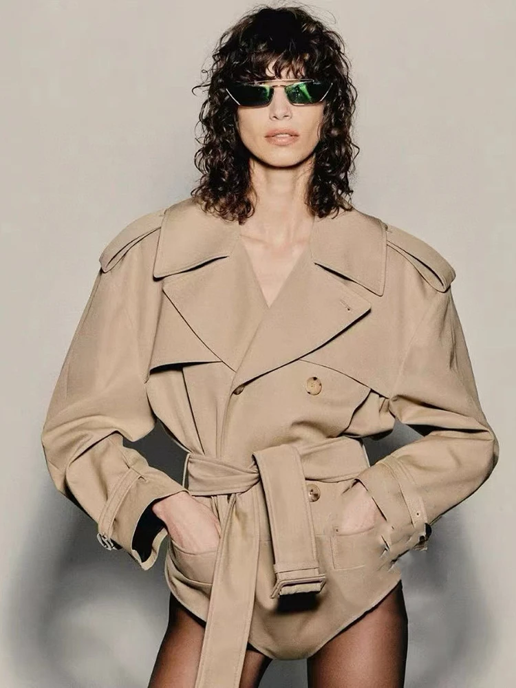 2 IN 1 Winter Sexy Lapel Neck Long Sleeve Jacket Bodysuit With Belt Women Khaki Double-breasted Coat Jumpsuit Evening Party Club
2 IN 1 Winter Sexy Lapel Neck Long Sleeve Jacket Bodysuit With Belt Women Khaki Double-breasted Coat Jumpsuit Evening Party Club