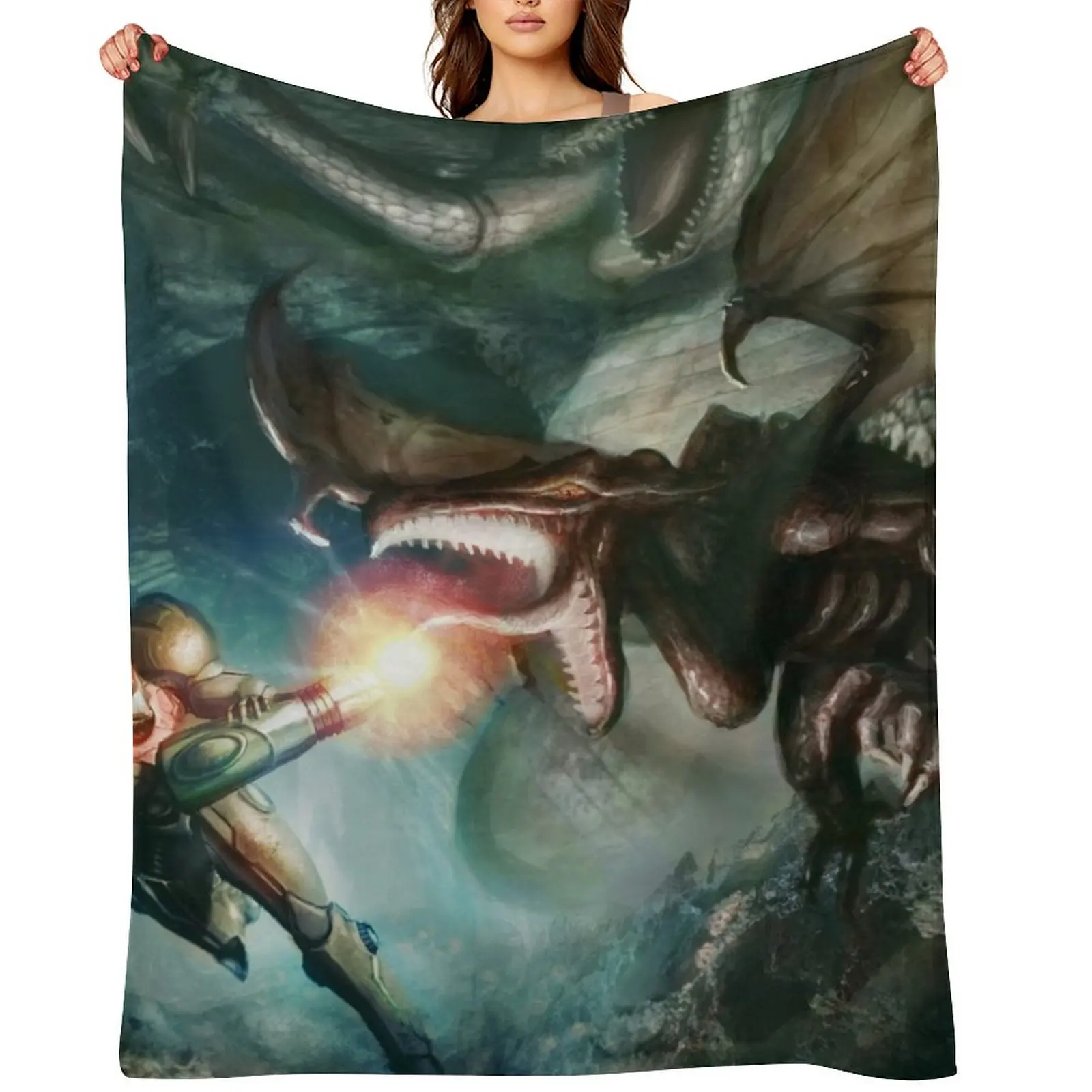Samus Aran VS. Ridley - The Final Encounter Throw Blanket Moving Shaggy Plaid on the sofa Bed covers Blankets
Samus Aran VS. Ridley - The Final Encounter Throw Blanket Moving Shaggy Plaid on the sofa Bed covers Blankets