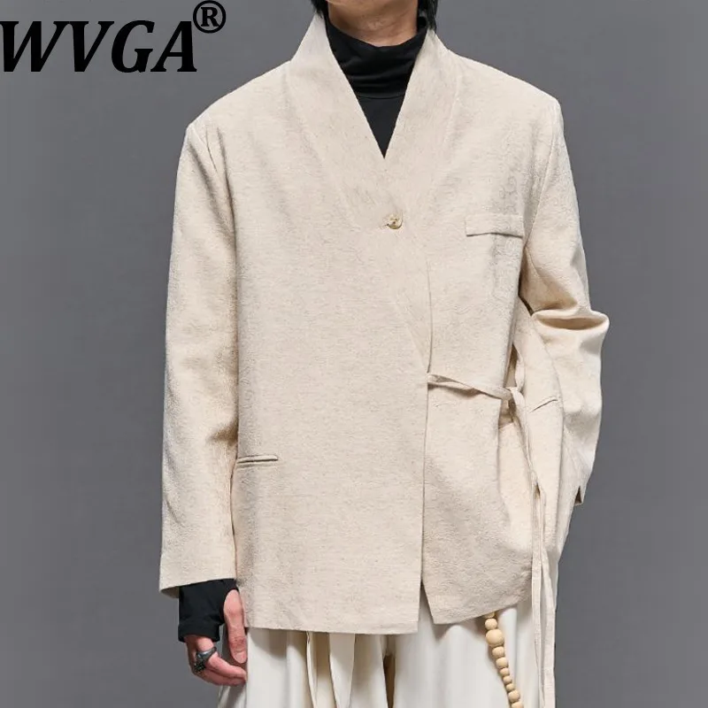 WVGA Spring Autumn New Man Tide Cotton Jacquard Yamamoto Style Suit Coats Niche Chic Casual V-Neck Long Sleeve Blazer Ins W14075
WVGA Spring Autumn New Man Tide Cotton Jacquard Yamamoto Style Suit Coats Niche Chic Casual V-Neck Long Sleeve Blazer Ins W14075