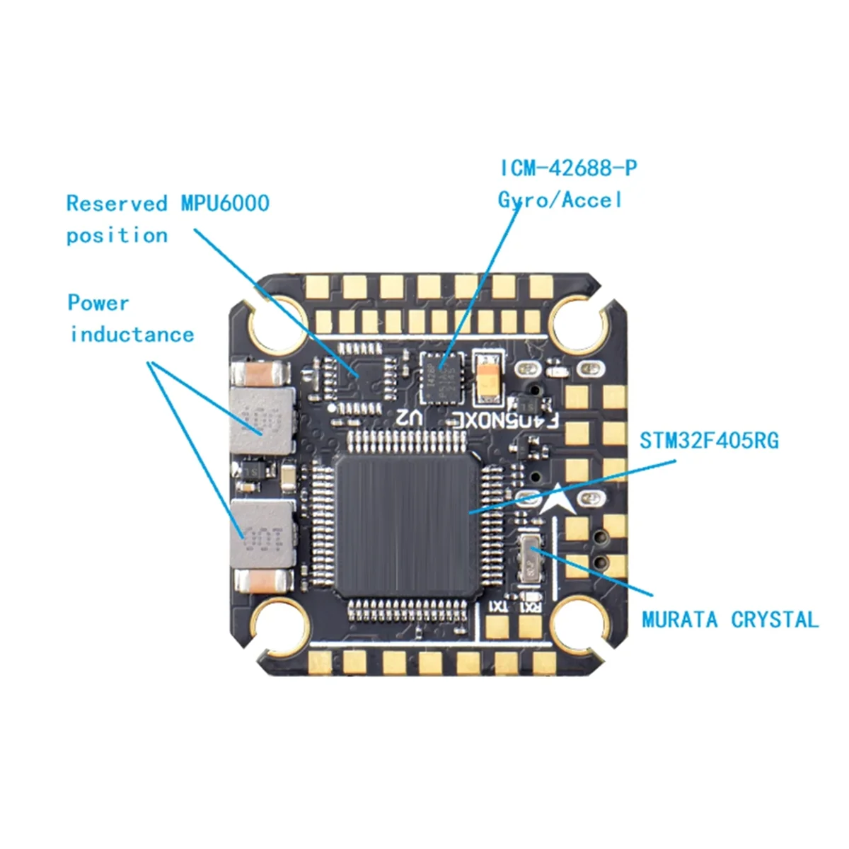 Available F405 NOXE V2 Flight Controller Baro OSD 16MB BlackBox 5V 10V Dual BEC 20X20mm 3-6S LIPO for FPV Freestyle Drone
Available F405 NOXE V2 Flight Controller Baro OSD 16MB BlackBox 5V 10V Dual BEC 20X20mm 3-6S LIPO for FPV Freestyle Drone