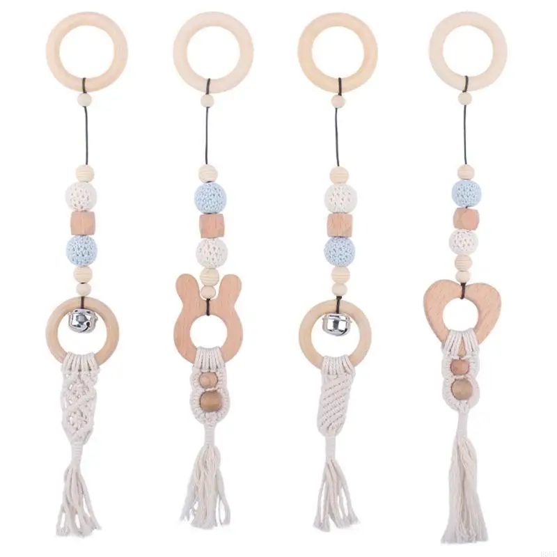 E06F 4-Pack Wooden Baby Gym Toy Teething for Play Gym Activity Hanging Shower Gift for Newborn Infant to Toddl
E06F 4-Pack Wooden Baby Gym Toy Teething for Play Gym Activity Hanging Shower Gift for Newborn Infant to Toddl