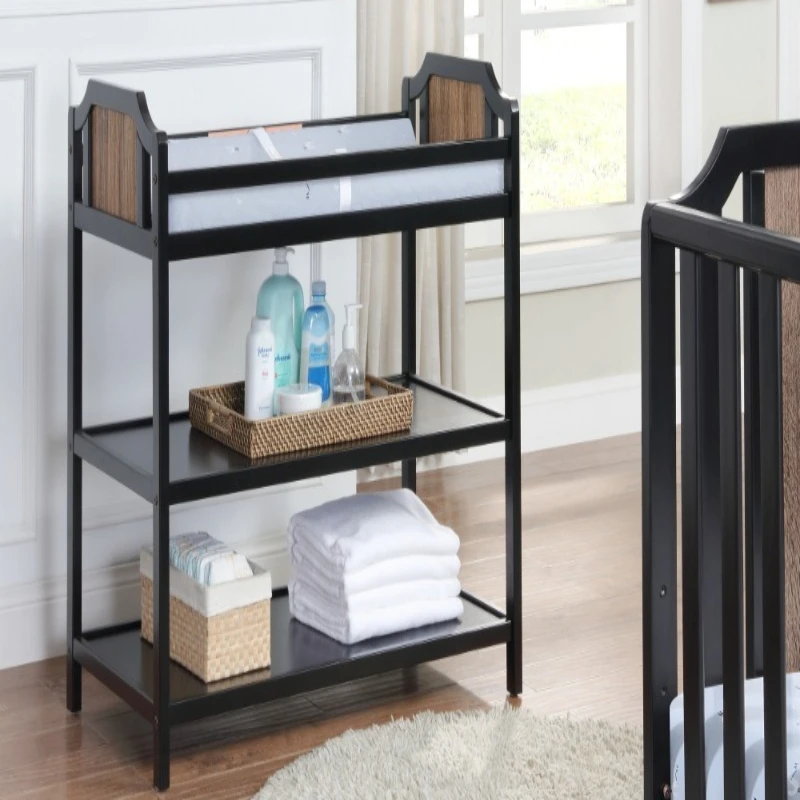 Industrial Style Metal Baby Changing Table with Shelves - Multifunctional Nursery Organizer for Diapers & Baby Essentials Black
Industrial Style Metal Baby Changing Table with Shelves - Multifunctional Nursery Organizer for Diapers & Baby Essentials Black