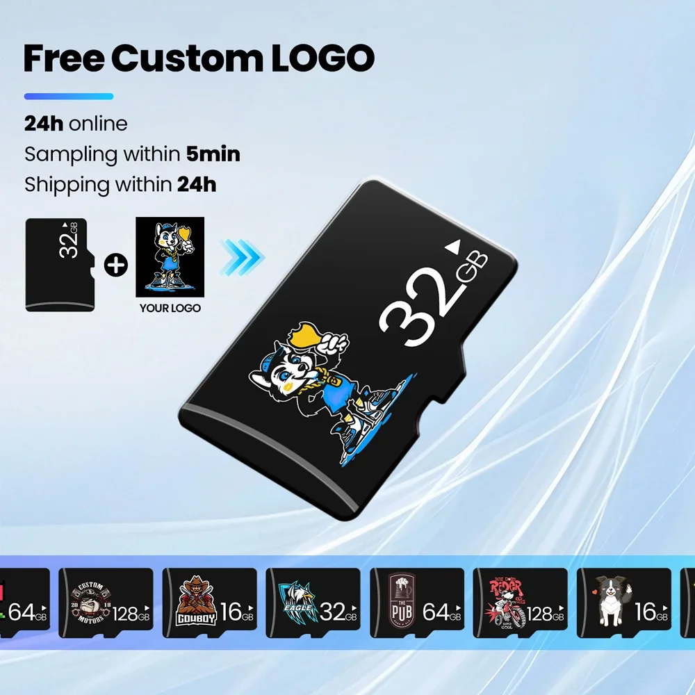 1 шт. Бесплатный индивидуальный логотип Micro Memory SD-карта 128 ГБ 32 ГБ 64 ГБ SD-карта TF флэш-накопитель класса 10, черная карта памяти для цифровых устройств
1 шт. Бесплатный индивидуальный логотип Micro Memory SD-карта 128 ГБ 32 ГБ 64 ГБ SD-карта TF флэш-накопитель класса 10, черная карта памяти для цифровых устройств