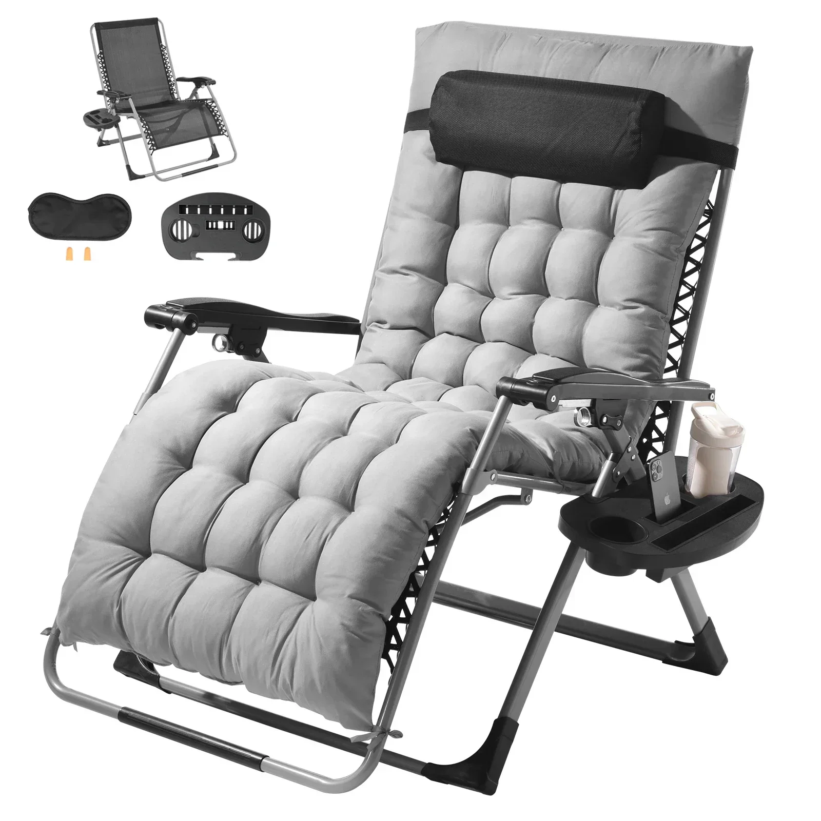 Zero Gravity Chair Zero Gravity Recliner Lounge Chair Adjustable Anti Gravity Chair with Cushion Footrest and Cupholder
Zero Gravity Chair Zero Gravity Recliner Lounge Chair Adjustable Anti Gravity Chair with Cushion Footrest and Cupholder