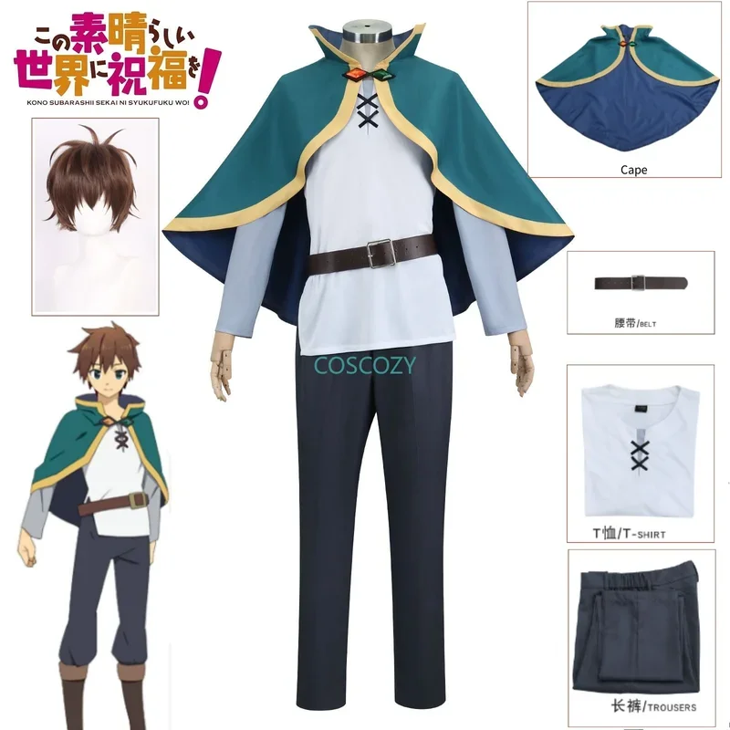 Костюм для косплея Satou Kazuma аниме Kono Subarashi Sekai Ni Shukufuku Wo мужской костюм парик для мальчиков костюм на Хэллоуин
Костюм для косплея Satou Kazuma аниме Kono Subarashi Sekai Ni Shukufuku Wo мужской костюм парик для мальчиков костюм на Хэллоуин