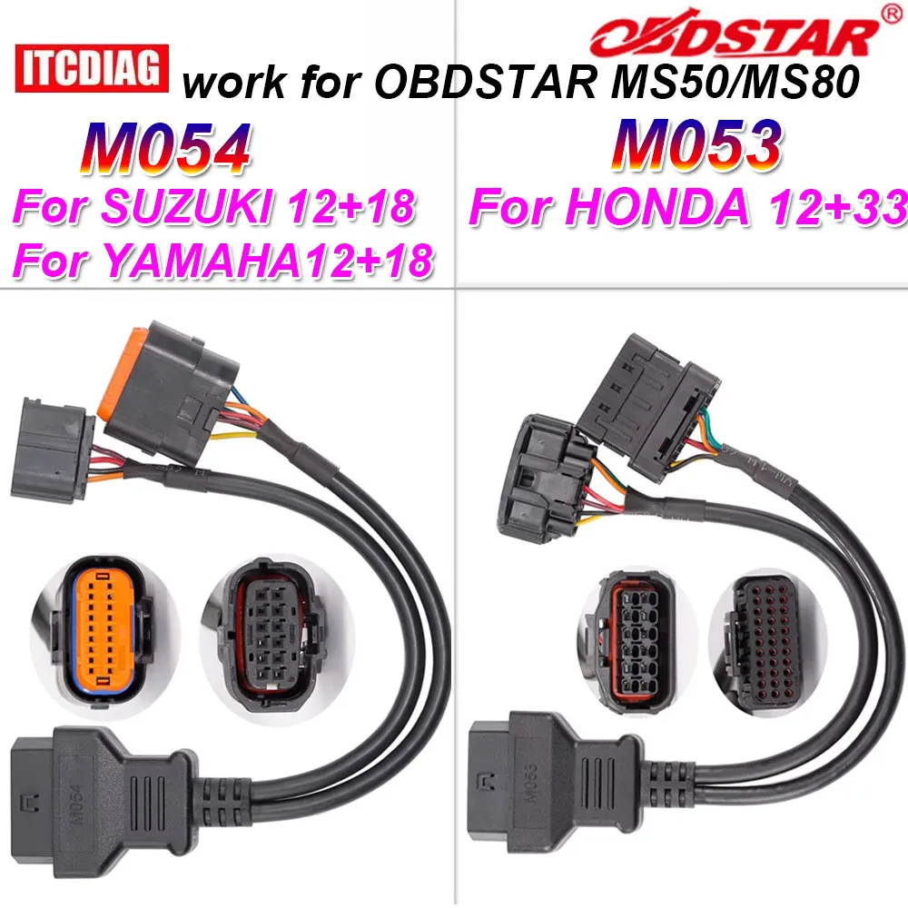 OBDSTAR M053 M054 Cable for Honda/Yamaha/SUZUKI Motorcycel Adapter Moto Motorcycle IMMO Work With OBDSTAR MS50/MS80 Device
OBDSTAR M053 M054 Cable for Honda/Yamaha/SUZUKI Motorcycel Adapter Moto Motorcycle IMMO Work With OBDSTAR MS50/MS80 Device
