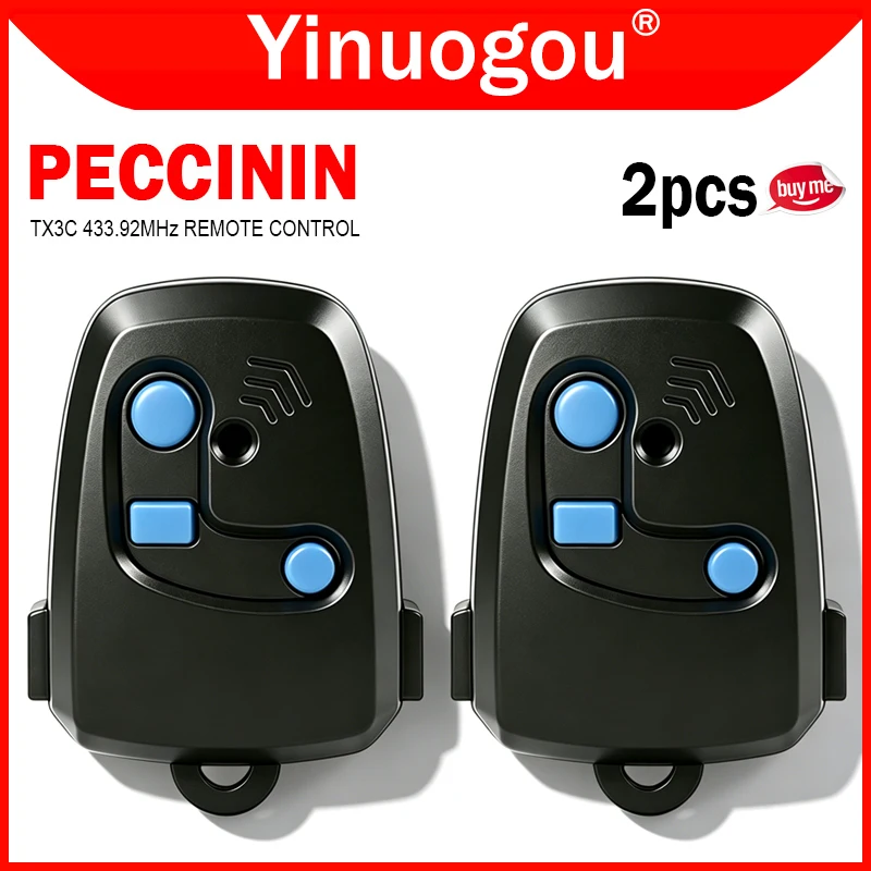 PECCININ Remote Control 433MHz PECCININ TX 3C Electronic Door Remote Control Gate Controller Garage Command Transmitter Opener
PECCININ Remote Control 433MHz PECCININ TX 3C Electronic Door Remote Control Gate Controller Garage Command Transmitter Opener