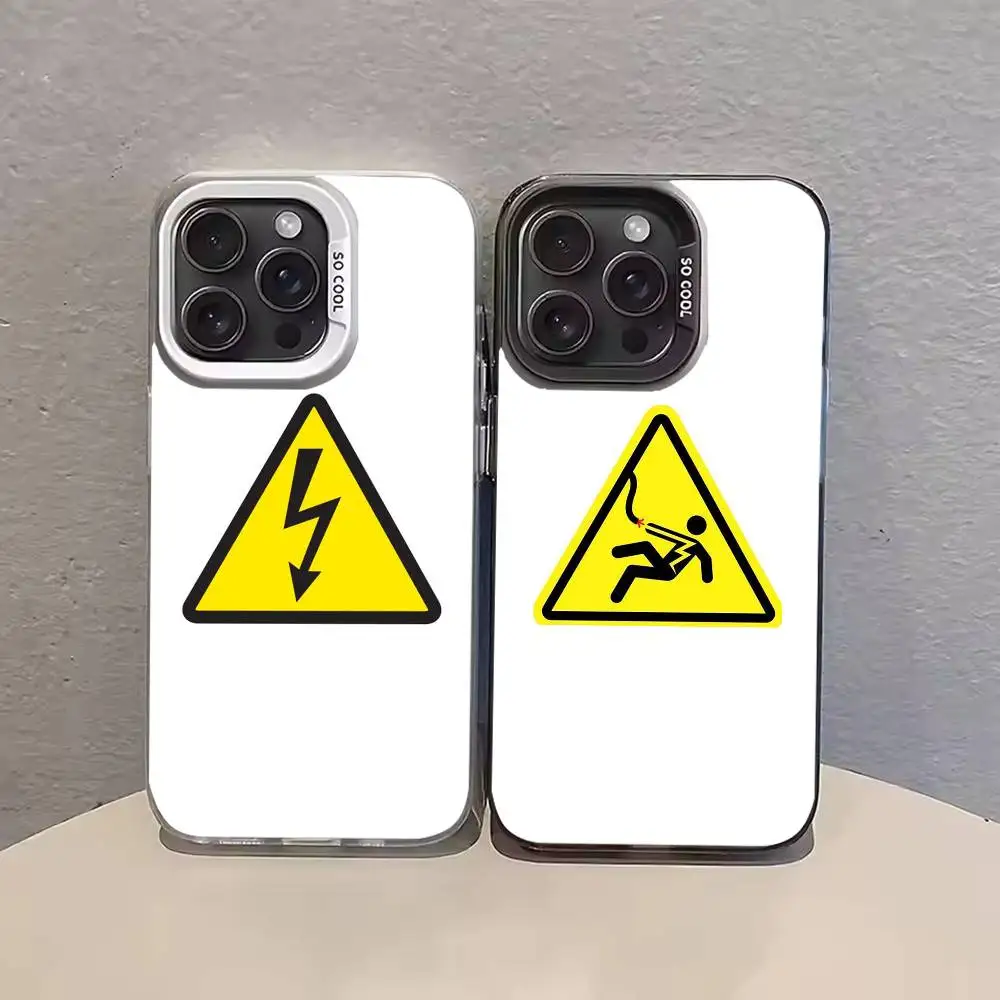 Notice Metal Warning Phone Case For iPhone 17 16 15 14 13 12 11 Pro Max Plus Silver Matte Black Cover
Notice Metal Warning Phone Case For iPhone 17 16 15 14 13 12 11 Pro Max Plus Silver Matte Black Cover