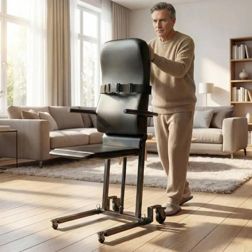 Electric Floor Lift Chair with 4 Wheels, Portable Rolling Chair for Home Transfer, UltraLow Profile Design, Ergonomic Backrest,
Electric Floor Lift Chair with 4 Wheels, Portable Rolling Chair for Home Transfer, UltraLow Profile Design, Ergonomic Backrest,
