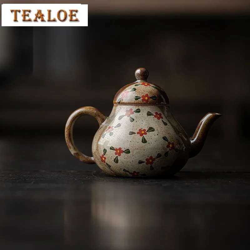 Coarse Ceramic Little Flower Teapot Handmade Kung Fu Tea Set with Filter Ancient Pot Tea Maker Kettle Drinkware Crafts 100/120ml
Coarse Ceramic Little Flower Teapot Handmade Kung Fu Tea Set with Filter Ancient Pot Tea Maker Kettle Drinkware Crafts 100/120ml
