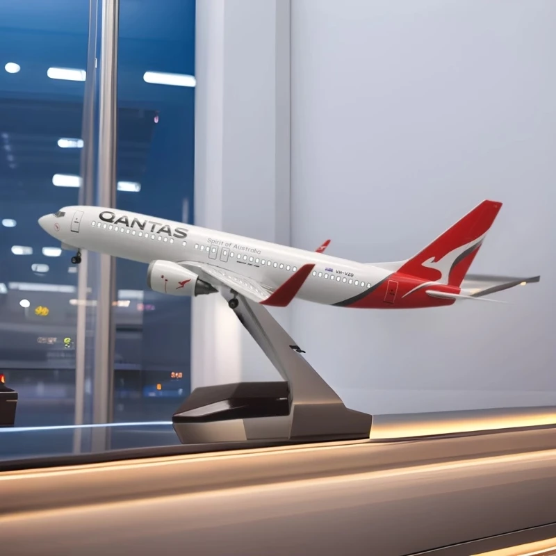 47cm Scale B737 Qantas Airways Model airplane toy Resin Diecast Aircraft Assemble With Lights & Wooden Base Adult Hobby Gifts
47cm Scale B737 Qantas Airways Model airplane toy Resin Diecast Aircraft Assemble With Lights & Wooden Base Adult Hobby Gifts