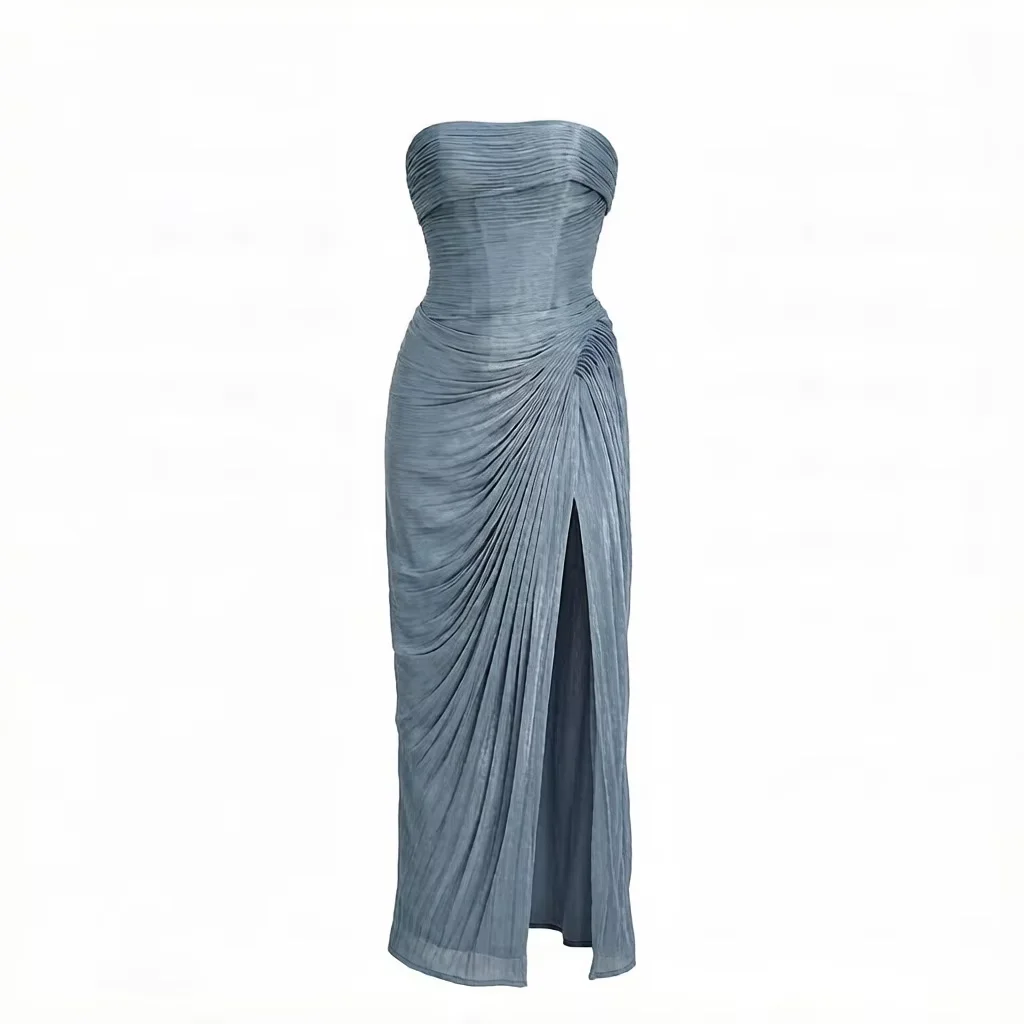 Elegant Solid Off-shoulder Mermaid Evening Dress Crepe Chiffon Side Slit Pleats Customized Bride Prom Cocktail Party Vestidos
Elegant Solid Off-shoulder Mermaid Evening Dress Crepe Chiffon Side Slit Pleats Customized Bride Prom Cocktail Party Vestidos