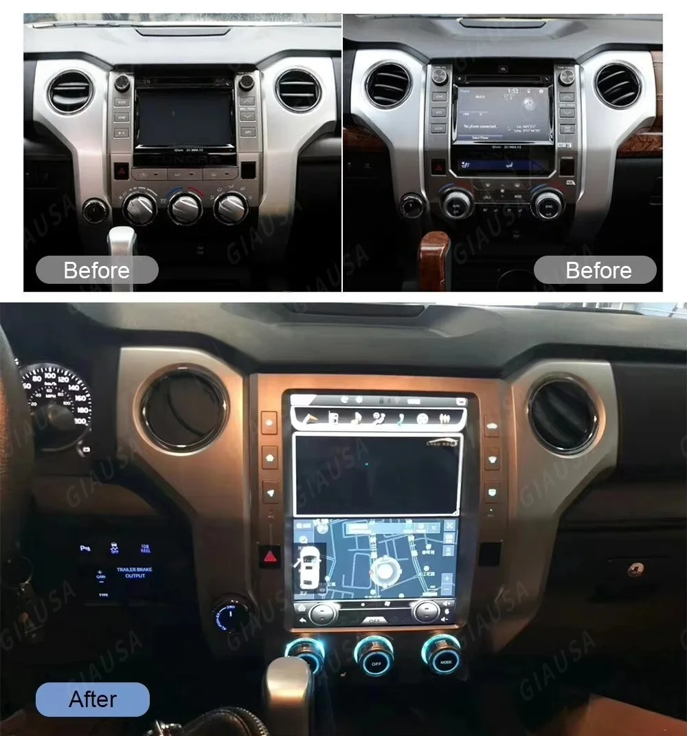 12.1 inch Android For Toyota Tundra 2014-2020 GPS Auto Navi Multimedia Carplay Player Car Radio Stereo HD Screen Head Unit DSP
12.1 inch Android For Toyota Tundra 2014-2020 GPS Auto Navi Multimedia Carplay Player Car Radio Stereo HD Screen Head Unit DSP