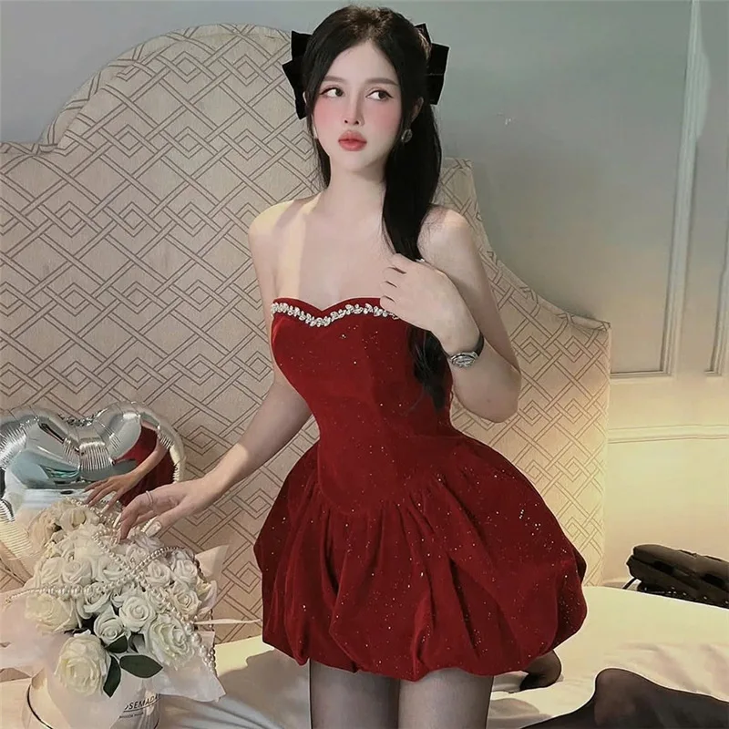 2025 New Crystal Bow Elegant A Line Short Dress Strapless Chic Party Banquet Birthday Ball Dresses Women's Sexy Luxury Clothes
2025 New Crystal Bow Elegant A Line Short Dress Strapless Chic Party Banquet Birthday Ball Dresses Women's Sexy Luxury Clothes