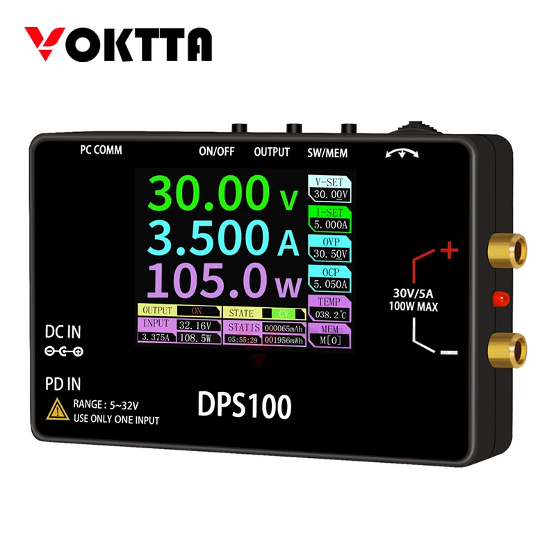 DC 5-30V 5A CNC Programmable Stabilized Power Supply 100W DC Voltage Regulators Module Laboratory Bench Power Supply
DC 5-30V 5A CNC Programmable Stabilized Power Supply 100W DC Voltage Regulators Module Laboratory Bench Power Supply