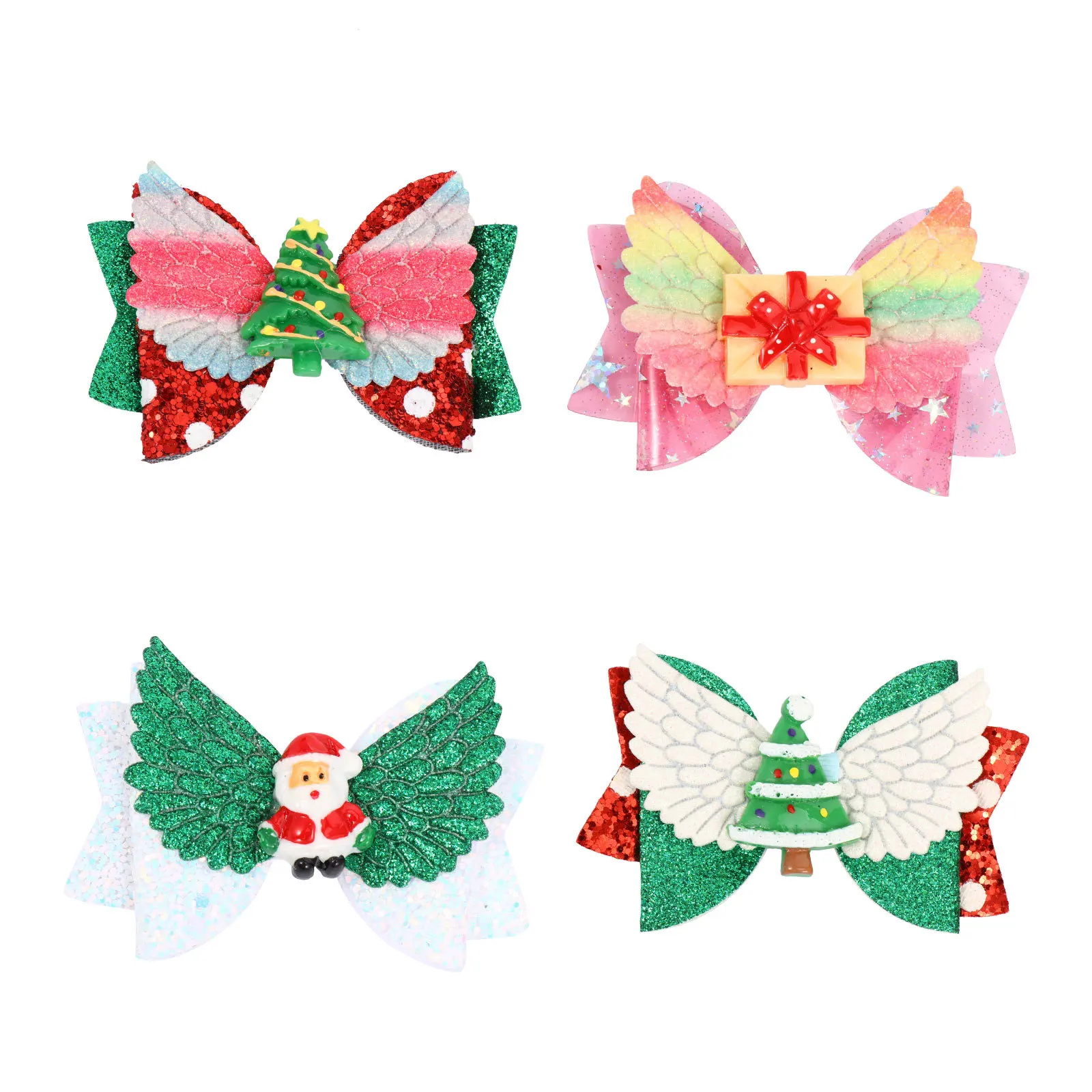 4Pcs Christmas Hairpins Bow Barrettes Bright Colors Hair Clips Christmas Party Hairpin Accessories Hair Clip Supplies
4Pcs Christmas Hairpins Bow Barrettes Bright Colors Hair Clips Christmas Party Hairpin Accessories Hair Clip Supplies