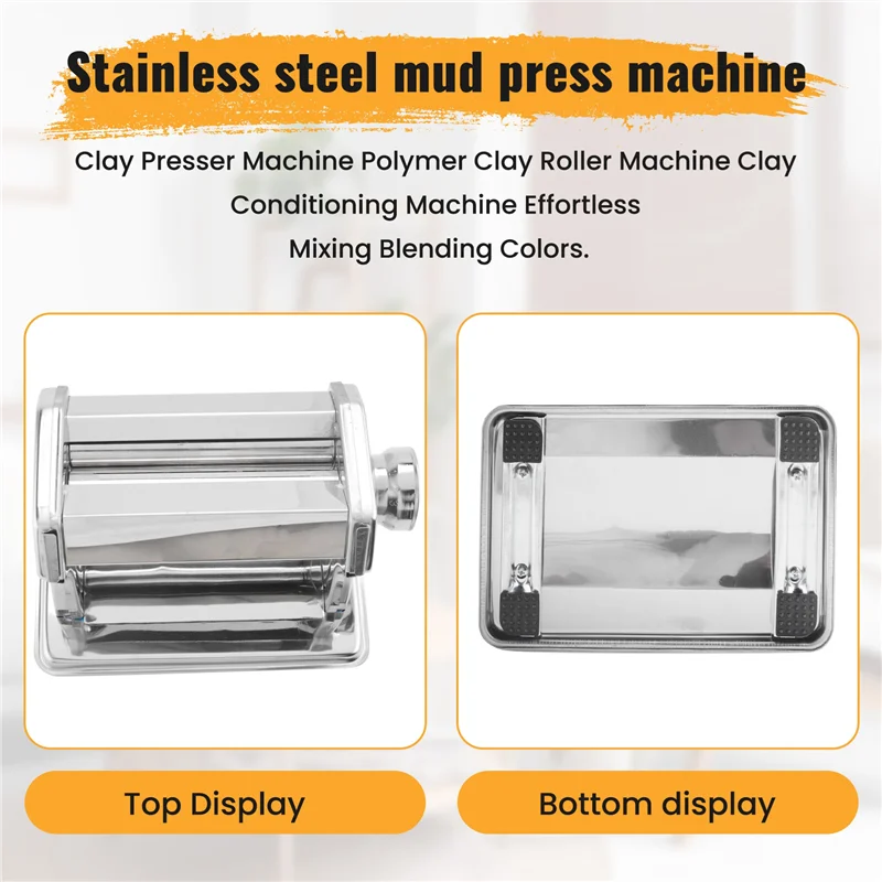 P4-Clay Presser Machine Polymer Clay Roller Machine Clay Conditioning Machine Effortless Mixing Blending Colors
P4-Clay Presser Machine Polymer Clay Roller Machine Clay Conditioning Machine Effortless Mixing Blending Colors