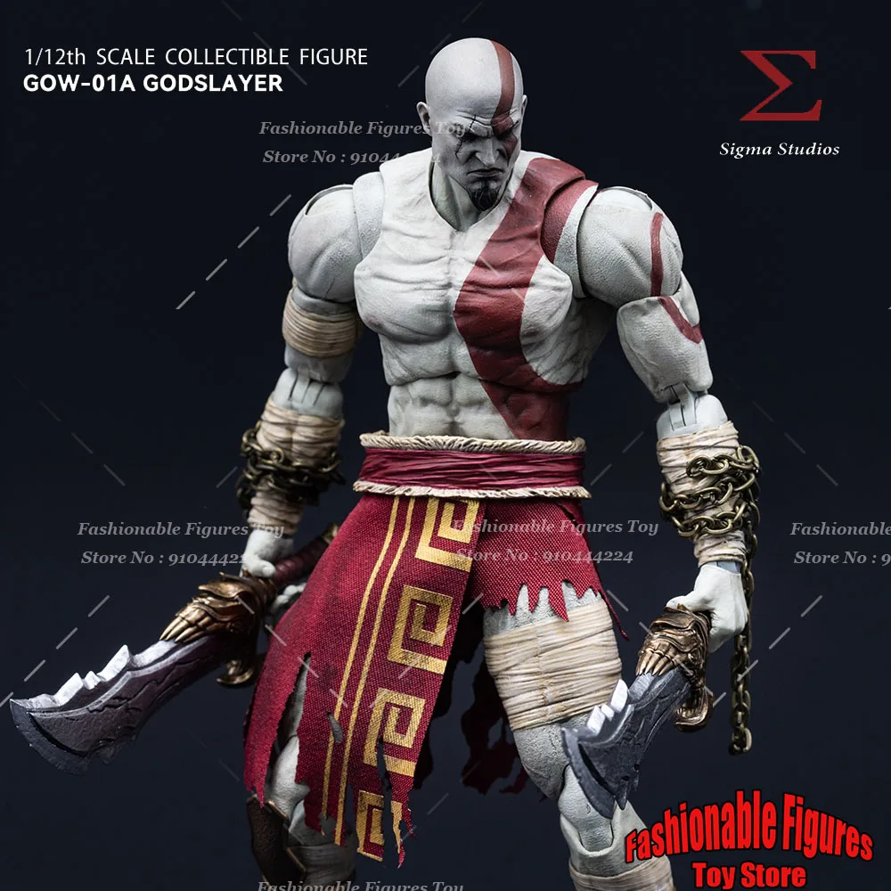 SIGMA STUDIOS GOW-01 1/12 Men Soldier Kratos God Of War Adventure Full Set 6Inch Action Figure Model Collection Toys
SIGMA STUDIOS GOW-01 1/12 Men Soldier Kratos God Of War Adventure Full Set 6Inch Action Figure Model Collection Toys