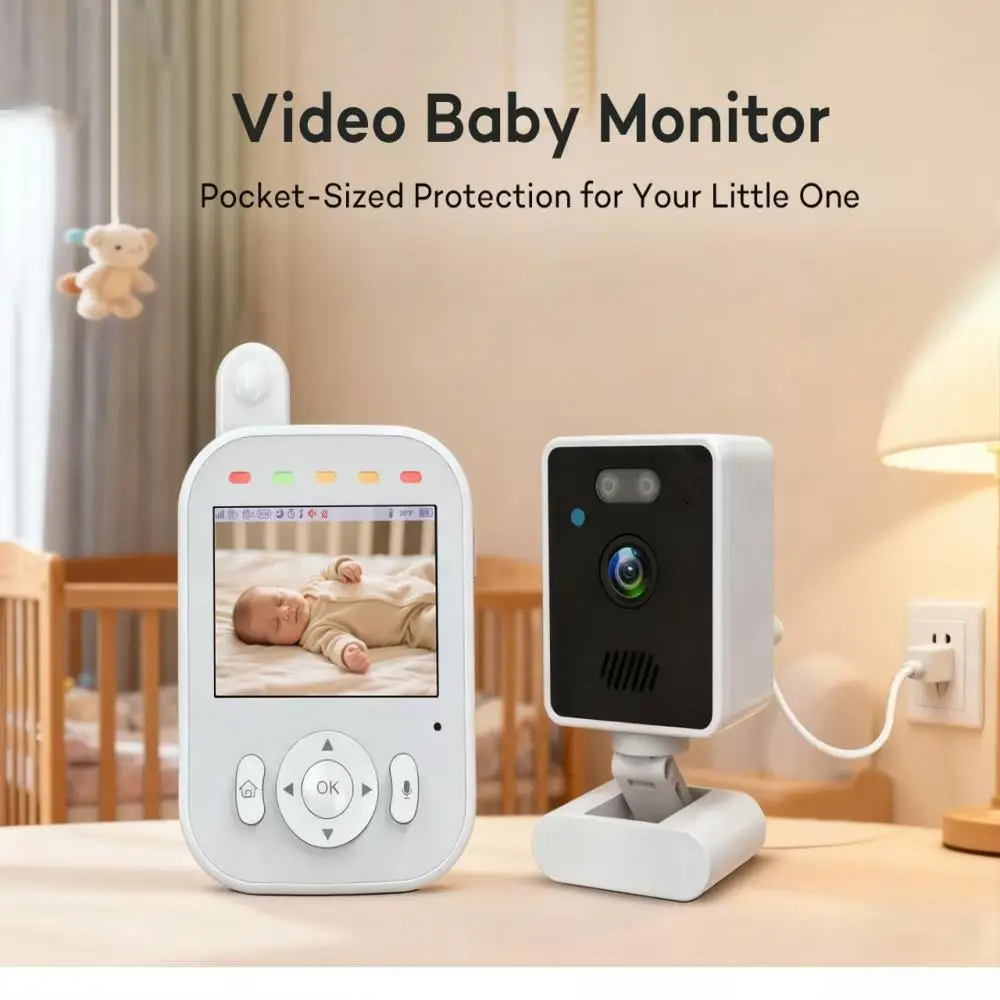 Видеоняня, 720 P, с ночным видением и 3 красочными ночниками, поддержка двусторонней связи, сигнализация о визуальном звуке и температуре
Видеоняня, 720 P, с ночным видением и 3 красочными ночниками, поддержка двусторонней связи, сигнализация о визуальном звуке и температуре