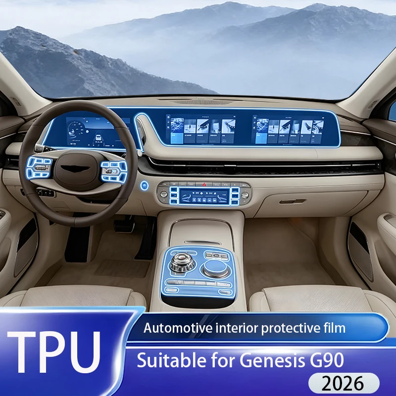 Fit for Genesis G90 2026 Transparent TPU PPF Film Speedometer Center Console Anti Scratch Repair Interior Protect Accessory
Fit for Genesis G90 2026 Transparent TPU PPF Film Speedometer Center Console Anti Scratch Repair Interior Protect Accessory