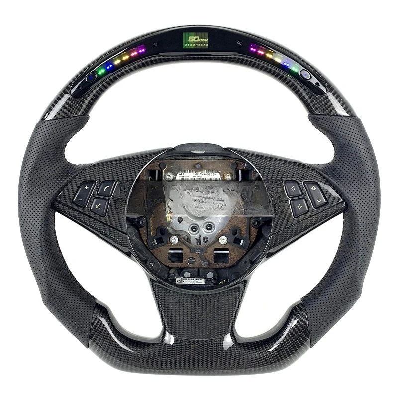 Suitable for custom leather carbon fiber LED steering wheel of Bmw E60 E63 M5 M6 racing wheel convertible
Suitable for custom leather carbon fiber LED steering wheel of Bmw E60 E63 M5 M6 racing wheel convertible