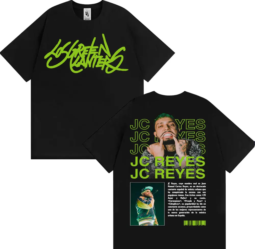 Рэпер Jc Reyes Album Tour 2025 Графические футболки Мужчины Женщины Мода Хип-Хоп Ретро Футболка Модная повседневная хлопковая футболка большого размера
Рэпер Jc Reyes Album Tour 2025 Графические футболки Мужчины Женщины Мода Хип-Хоп Ретро Футболка Модная повседневная хлопковая футболка большого размера