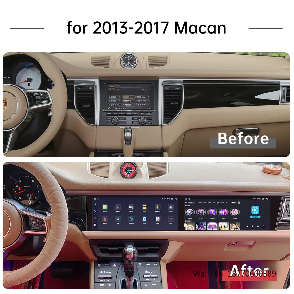 Car Radio Multimedia Player Dual Screen Android Radio Interactive Link Screen for Porsche Macan 2013-2017 GPS-guided Car
Car Radio Multimedia Player Dual Screen Android Radio Interactive Link Screen for Porsche Macan 2013-2017 GPS-guided Car