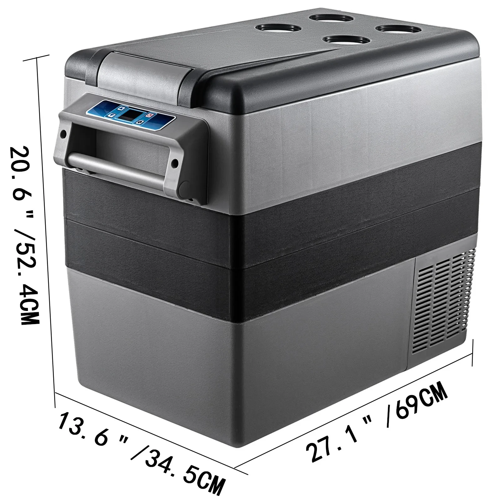 55L Electric Portable Small Fridge Cooler and Warmer for Vehicle, Home & RV
55L Electric Portable Small Fridge Cooler and Warmer for Vehicle, Home & RV