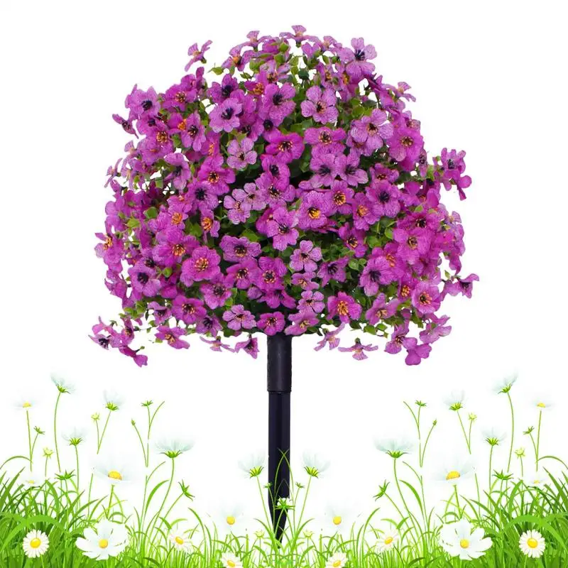 Artificial Violet Flower Weatherproof Artificial Bushes Reusable Home Decoration Colorful Fake Shrubs For Landscaping Privacy
Artificial Violet Flower Weatherproof Artificial Bushes Reusable Home Decoration Colorful Fake Shrubs For Landscaping Privacy