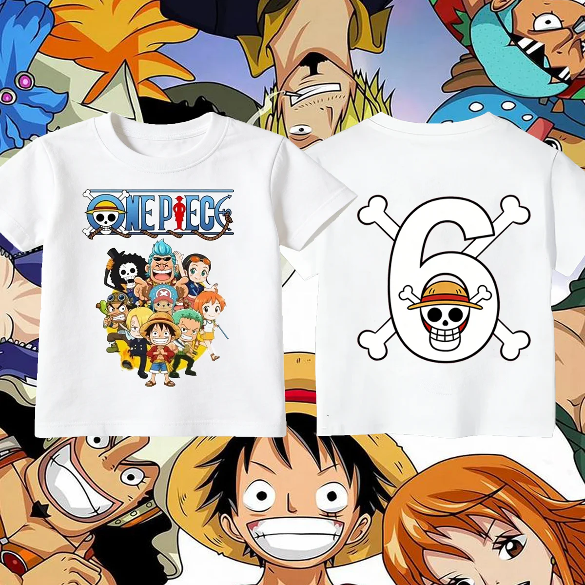 Anime One Piece Cosplay Children's T-Shirt Summer Cotton Kids T-Shirt for Boy Girl Short Sleeve Tops Casual Loose Retro 2026
Anime One Piece Cosplay Children's T-Shirt Summer Cotton Kids T-Shirt for Boy Girl Short Sleeve Tops Casual Loose Retro 2026