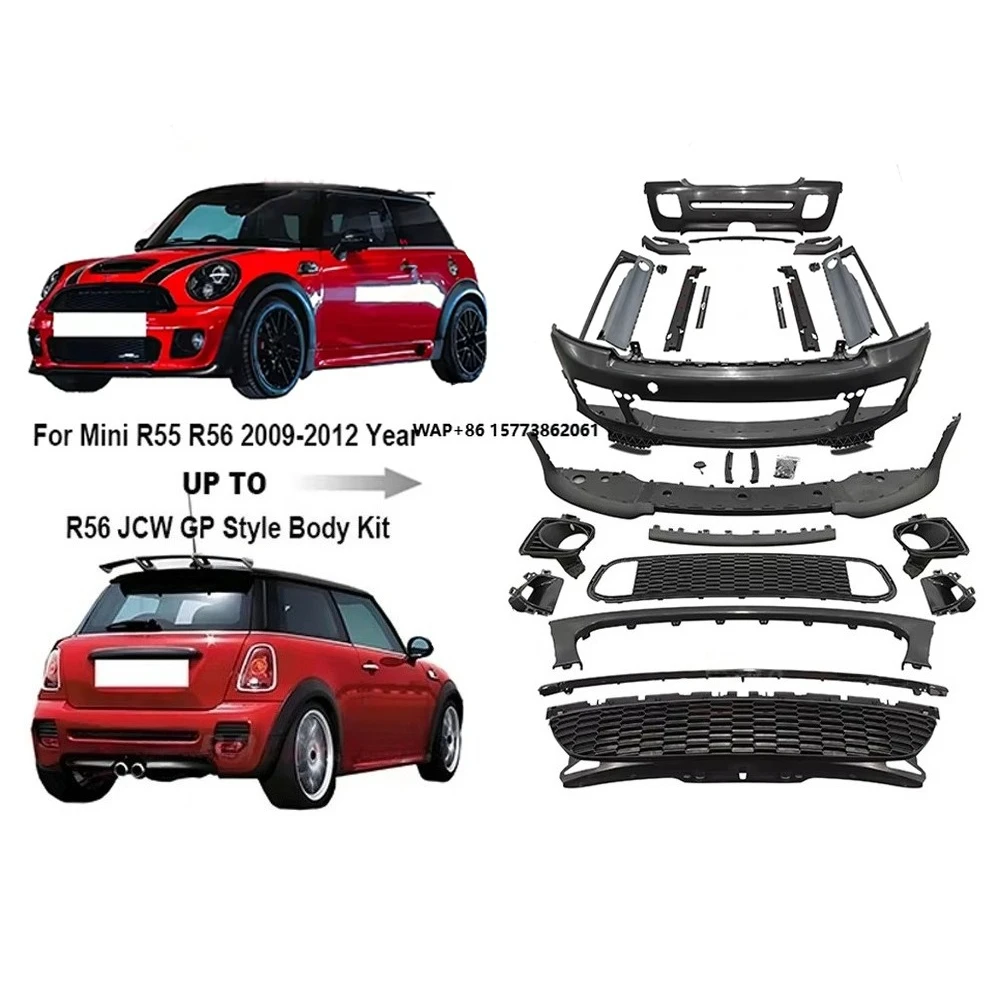 Factory Hot Sale Body Kit for Mini R55 R56 R57 R58 Update to GP JWC Style Front Bumper Rear Bumper Side Skirts PP Bodykit New
Factory Hot Sale Body Kit for Mini R55 R56 R57 R58 Update to GP JWC Style Front Bumper Rear Bumper Side Skirts PP Bodykit New
