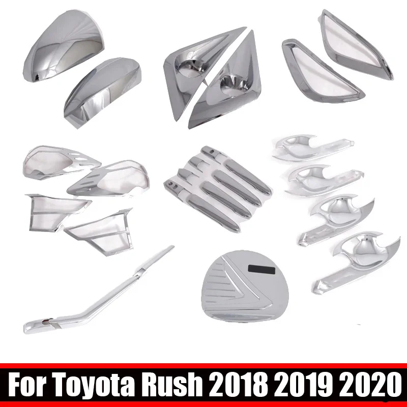 For Toyota Rush 2018 2019 2020 front rear fog light rearview mirror tail light cover handle door bowl rear wiper Fuel cap trim
For Toyota Rush 2018 2019 2020 front rear fog light rearview mirror tail light cover handle door bowl rear wiper Fuel cap trim