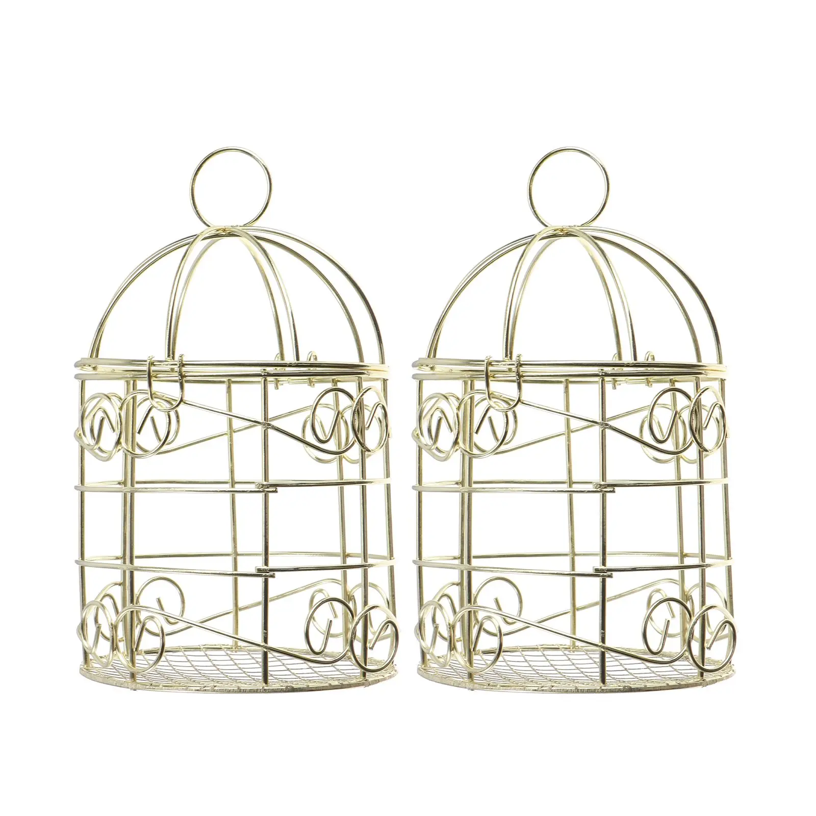 2 PCS Bird Feeder Cage Outdoor Metal Wrought Iron Retro Feeding Basket Hanging Type
2 PCS Bird Feeder Cage Outdoor Metal Wrought Iron Retro Feeding Basket Hanging Type