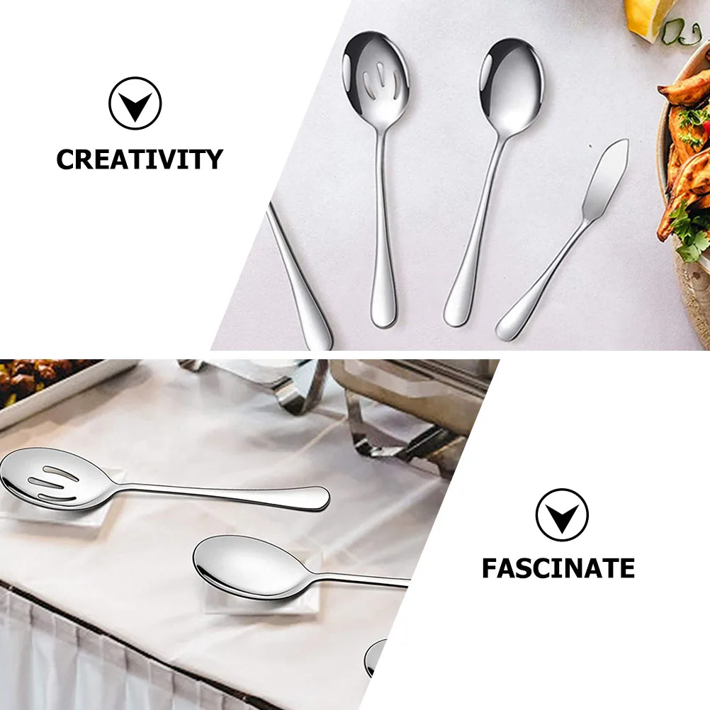 1Set Stainless Steel Silverware Set Flatware Food Tong Compact Lightweight Outdoor Bbq Household Tableware Restaurant Serving
1Set Stainless Steel Silverware Set Flatware Food Tong Compact Lightweight Outdoor Bbq Household Tableware Restaurant Serving