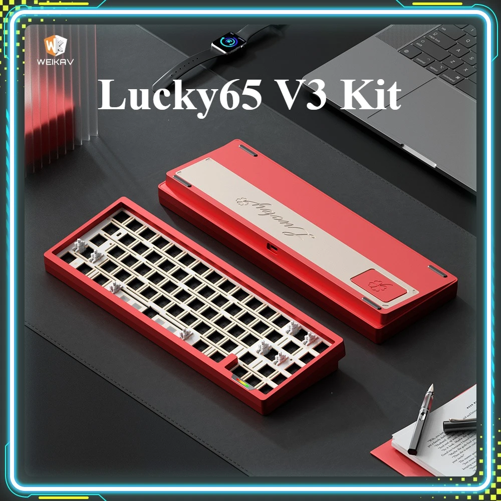 Weikav Lucky65 V3 Gaming Keyboard Kits Aluminium Alloy Custom Wireless Tri-Mode Mechanical Keyboard Kit PC E-Sports Accessories
Weikav Lucky65 V3 Gaming Keyboard Kits Aluminium Alloy Custom Wireless Tri-Mode Mechanical Keyboard Kit PC E-Sports Accessories