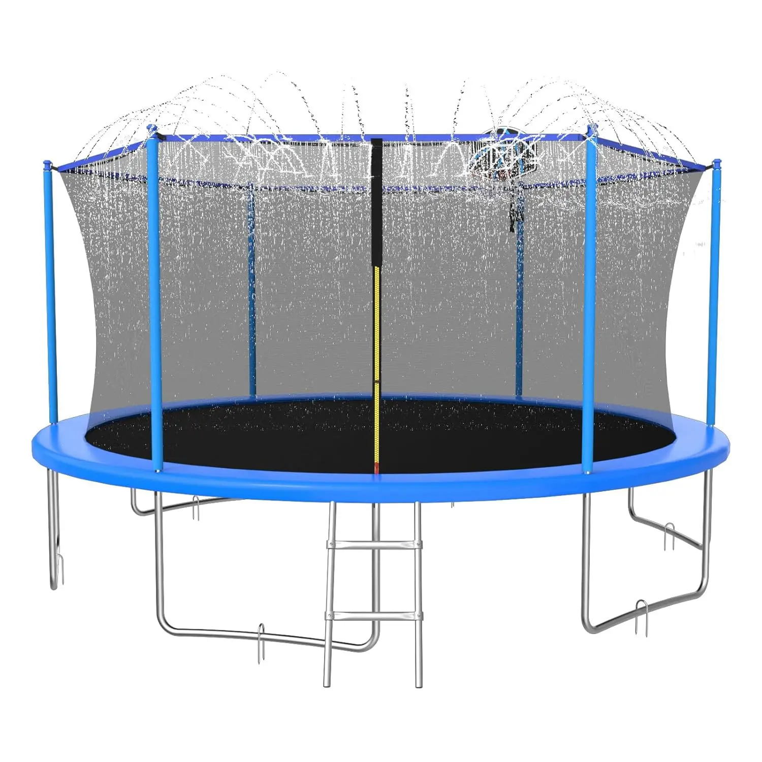 10FT/12FT/14FT Outdoor Trampoline Kids Adults Basketball Hoop Sprinkler Anti Rust ASTM Blue, Custom
10FT/12FT/14FT Outdoor Trampoline Kids Adults Basketball Hoop Sprinkler Anti Rust ASTM Blue, Custom