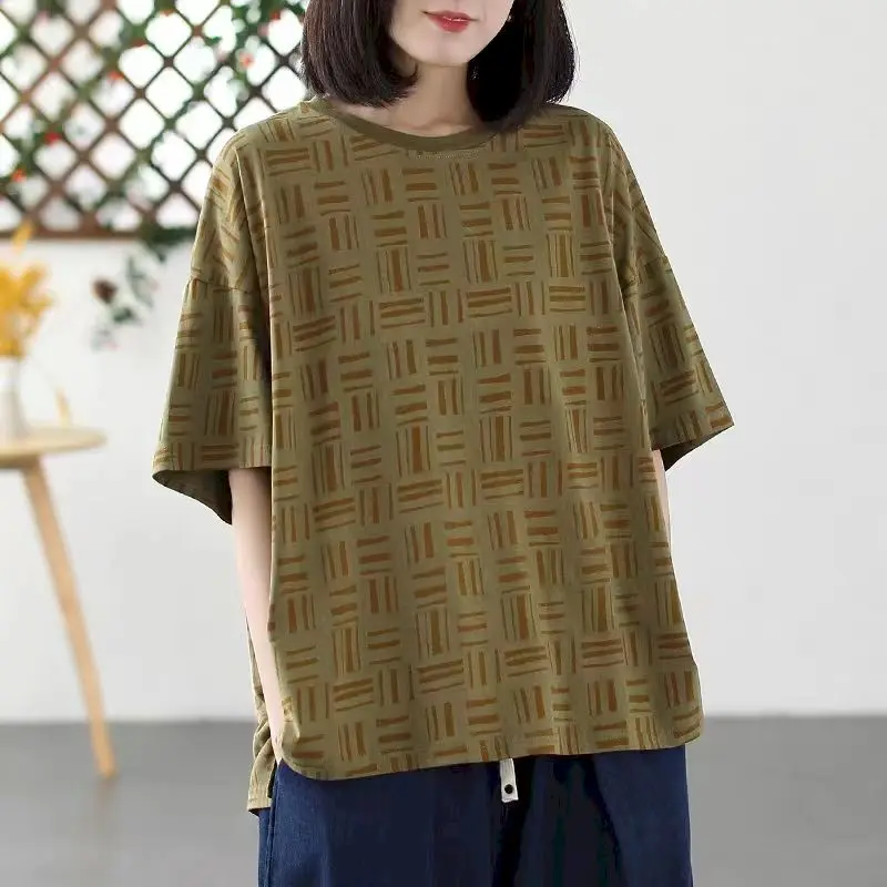 Oversized T Shirt Women 100% Cotton T-shirt Casual Loose Short Sleeve Tops 2024 Summer Trend Thin Print Split Tshirt Y2k Clothes
Oversized T Shirt Women 100% Cotton T-shirt Casual Loose Short Sleeve Tops 2024 Summer Trend Thin Print Split Tshirt Y2k Clothes