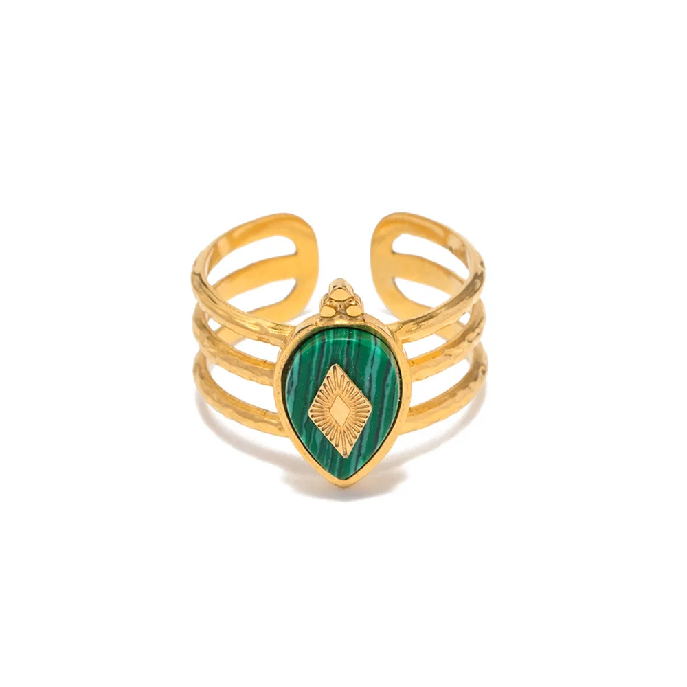 Stainless Steel PVD 18K Gold Plated Tarnish Waterproof Green Stone Eyes Rings For Woman Jewelry Wholesale INS
Stainless Steel PVD 18K Gold Plated Tarnish Waterproof Green Stone Eyes Rings For Woman Jewelry Wholesale INS